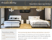 Tablet Screenshot of brouwers-bedding.nl